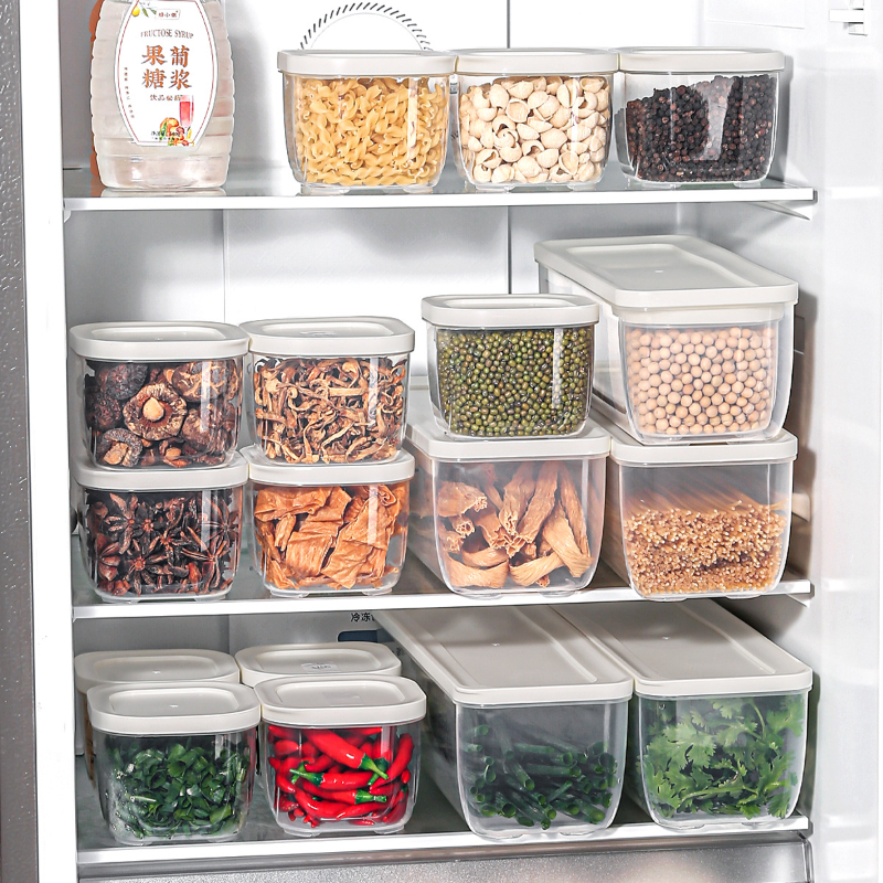 Home Kitchen Sealed Fresh-keeping Box Grains Compartment Storage Box