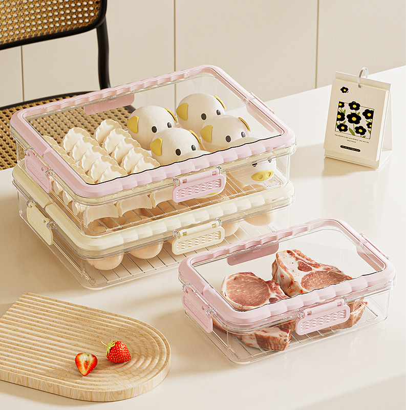 Creative Spice Storage Box Kitchen Portable with Lid Compartment Seasoning Partition Box