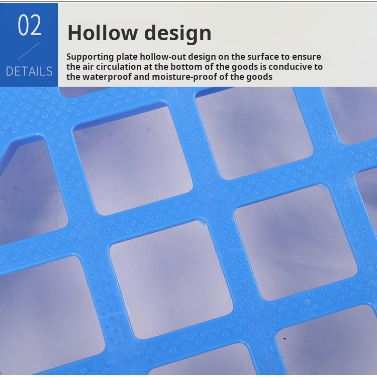 Nine Feet Mesh Plastic Tray - Durable And High-Capacity Pallet for Industrial Use
