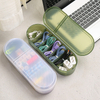 Flip-Top Cable Organizer Storage Box for Electronics Accessories