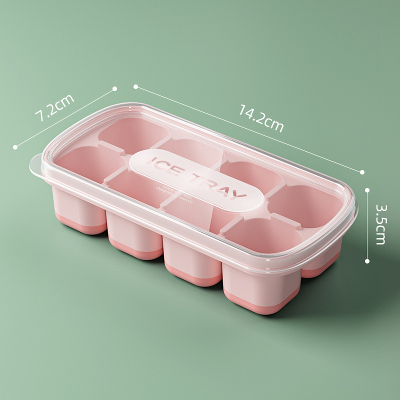 Colorful Frozen Ice Eight-grid Fruit Box Storage Box