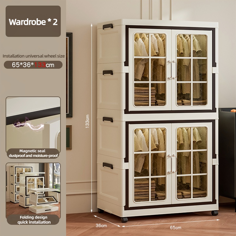 Transparent clothes locker