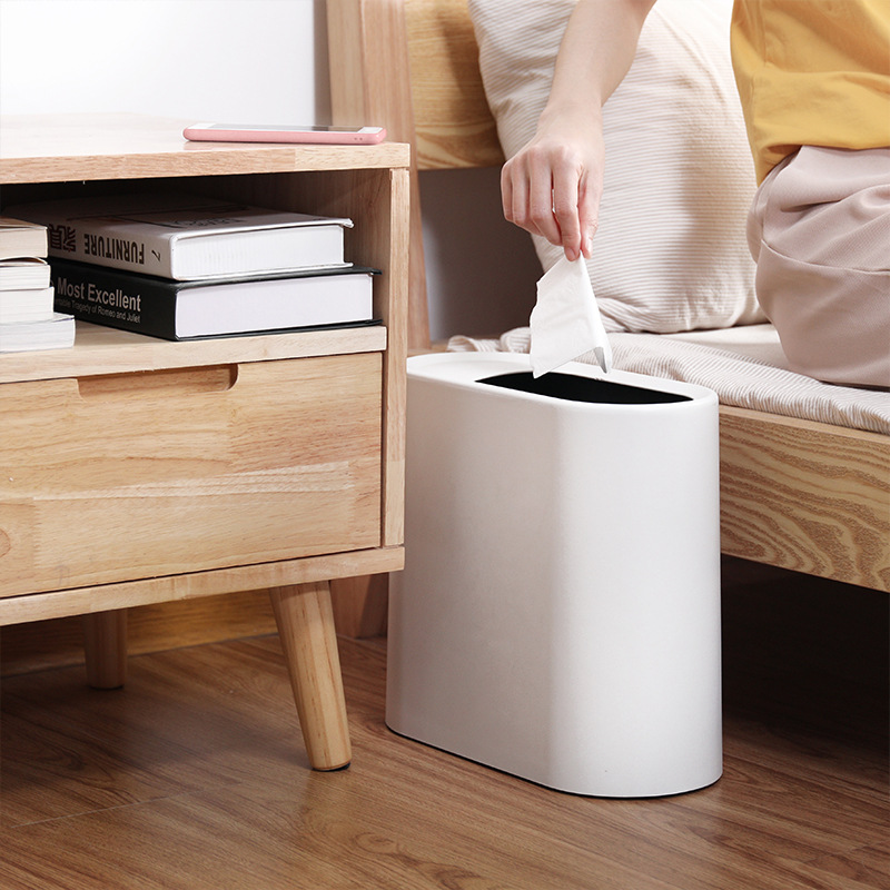 Round Trash Can for Office And Home Use | Modern Design in Three Colors
