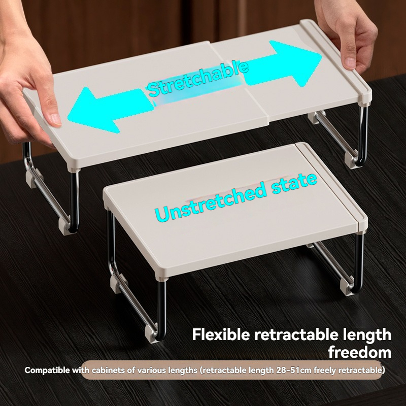 Retractable Double-Layer Storage Rack