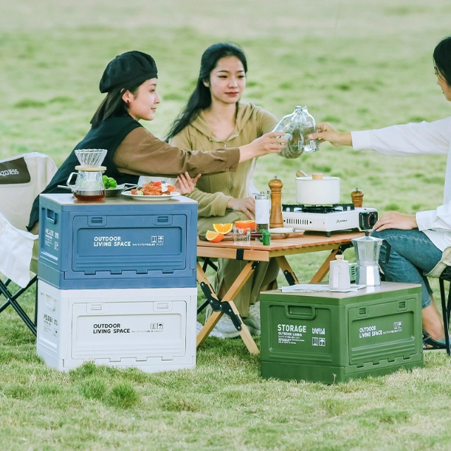 Foldable Outdoor Storage Box for Bulk Retail & Camping