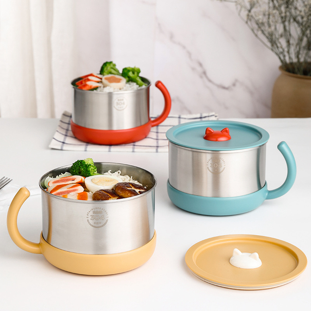 Stainless Steel Food Container with Handle – Portable & Insulated for B2B Procurement