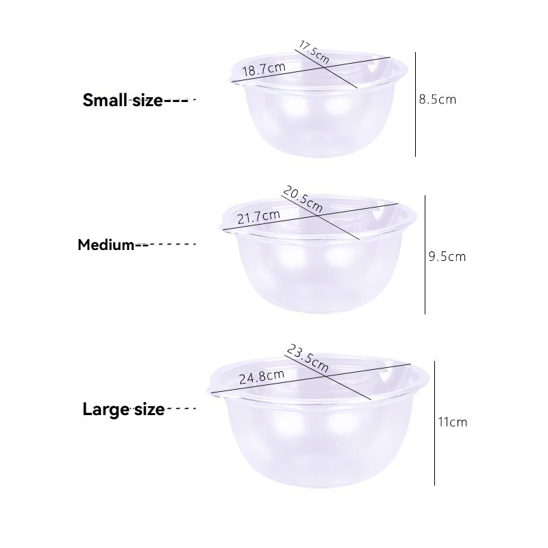 Transparent Salad Bowl with Drain Design - Factory Direct B2B Food Packaging Solution
