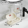 NS-5507C Transparent Gray Soap Box Toothbrush Combination Rack