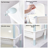 3-Tier Storage Organizer with Transparent Bins