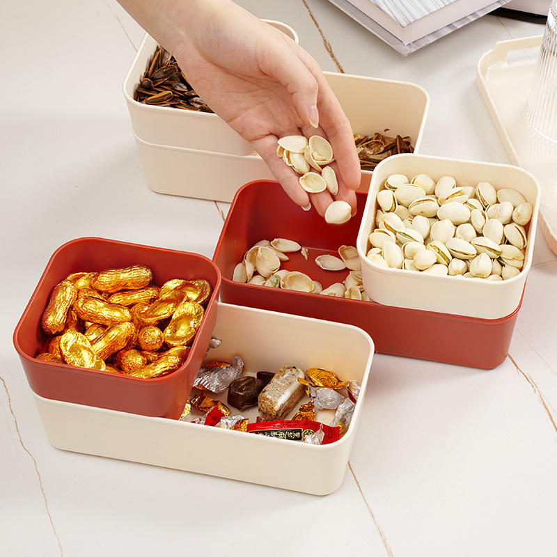 Product Page - Double-Layer Snack Storage Box (Four-Piece Set)