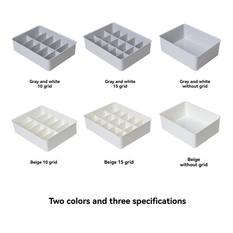 Premium eco-friendly PP underwear and socks storage boxes with matte finish for commercial distribution