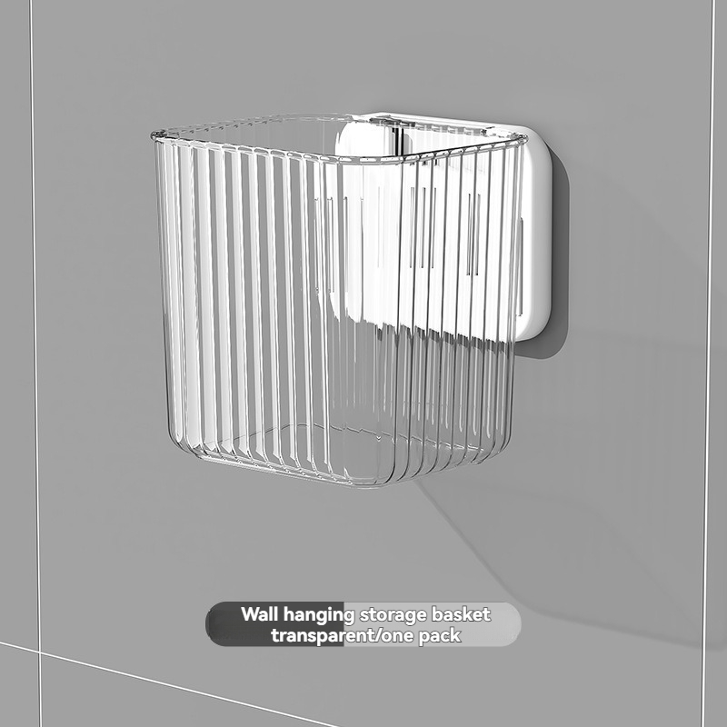 Transparent PP and PET Wall-mounted Vertical Grain Storage Basket for Commercial Use