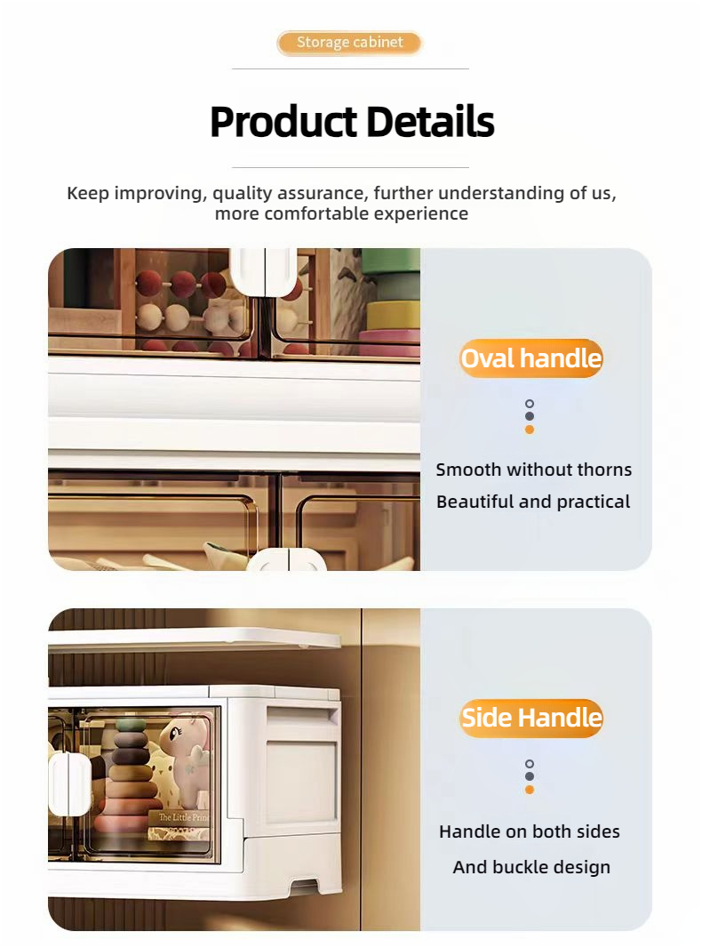 Upper tiers optimally spaced for displaying children's picture books and daily essentials