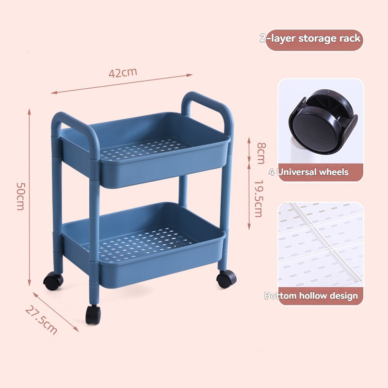 Intuitive tool-free rapid assembly process of the multi-tier storage trolley reducing labor time